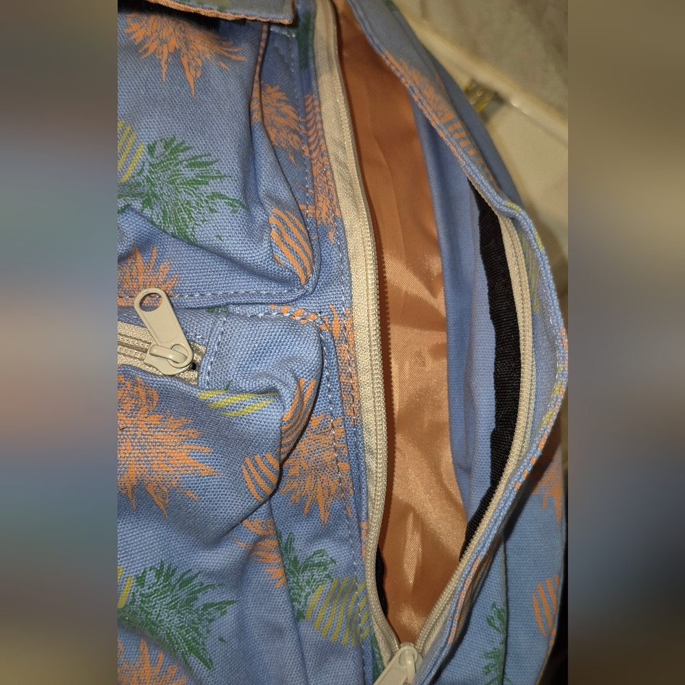 KAVU Rope Bag with Blue and Orange Pattern - Picture 6 of 7